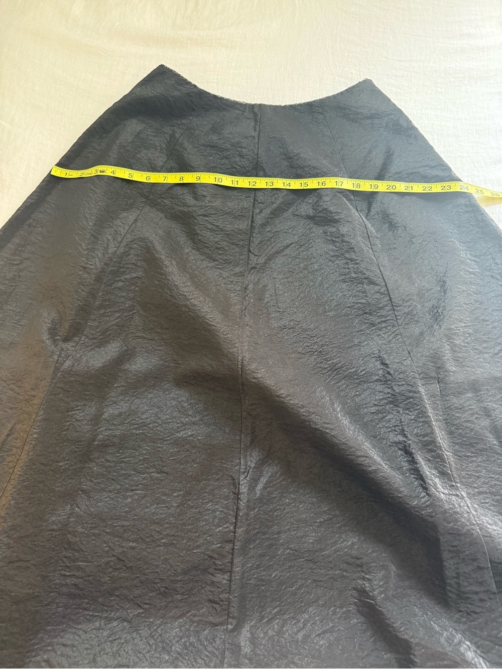 Vintage Ralph by Ralph Lauren Black Maxi Skirt Long Line Beaded Waist - Picture 15 of 16